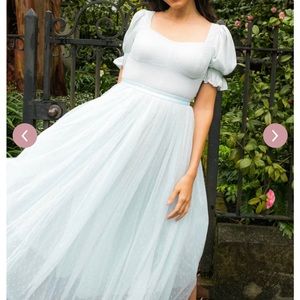 Ballerina Dress in Seafoam green